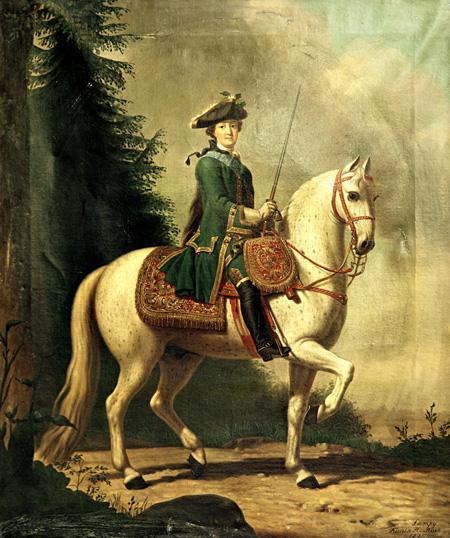 Портрет Екатерины II верхом